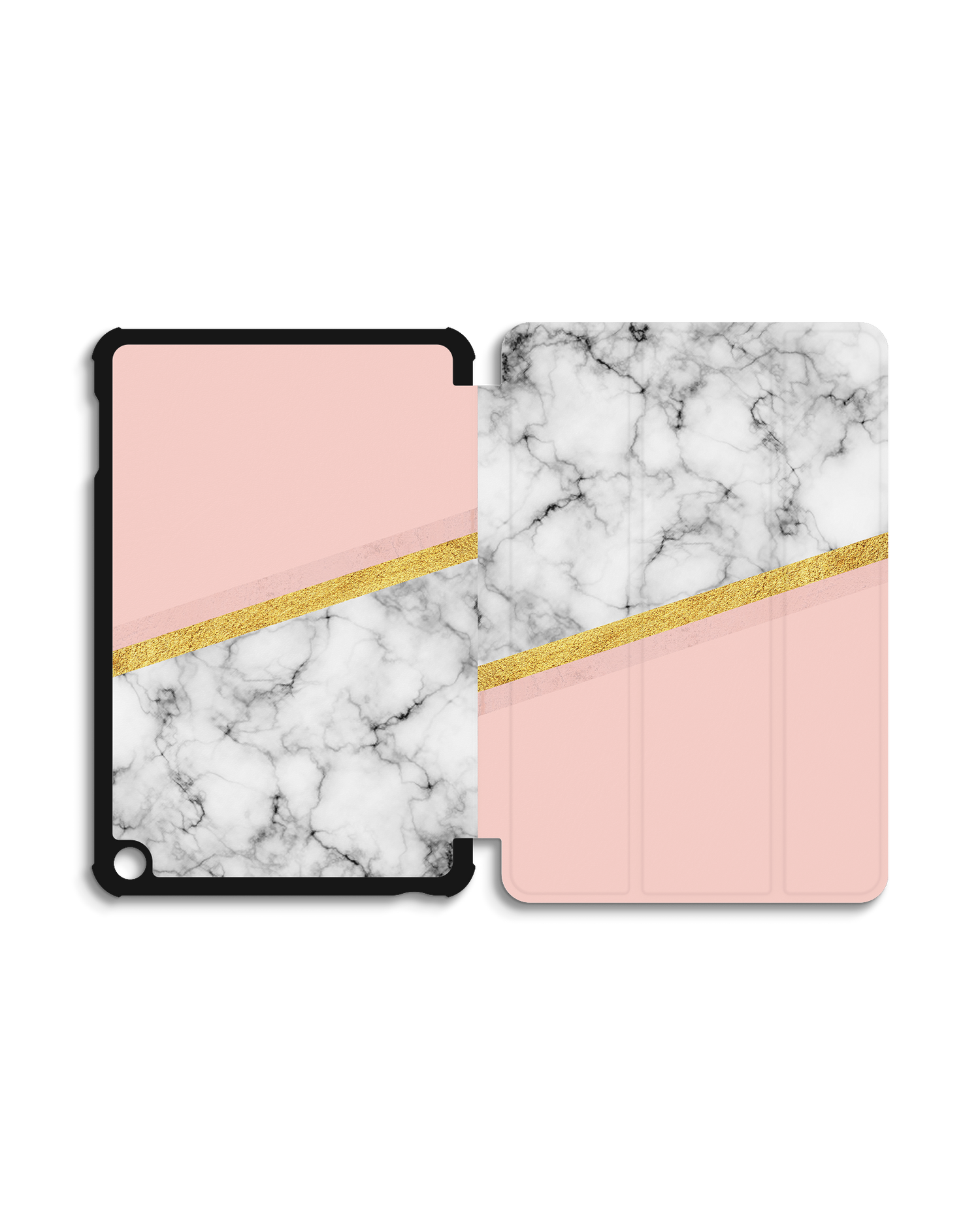 Marble Slice Tablet Smart Case for Amazon Fire 7 (2022): Opened