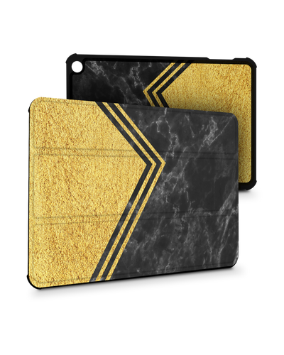 Gold Marble Tablet Smart Case for Amazon Fire 7 (2022)
