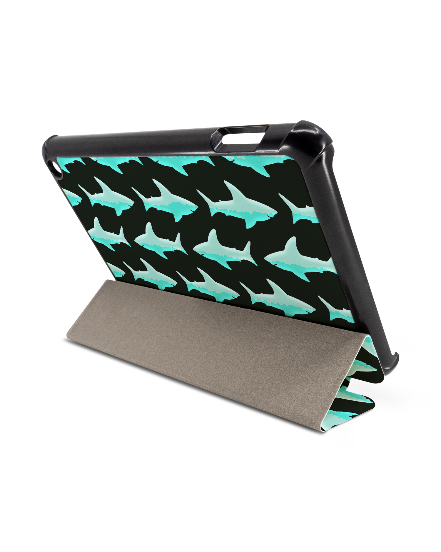 Neon Sharks Tablet Smart Case for Amazon Fire 7 (2022): Used as Stand