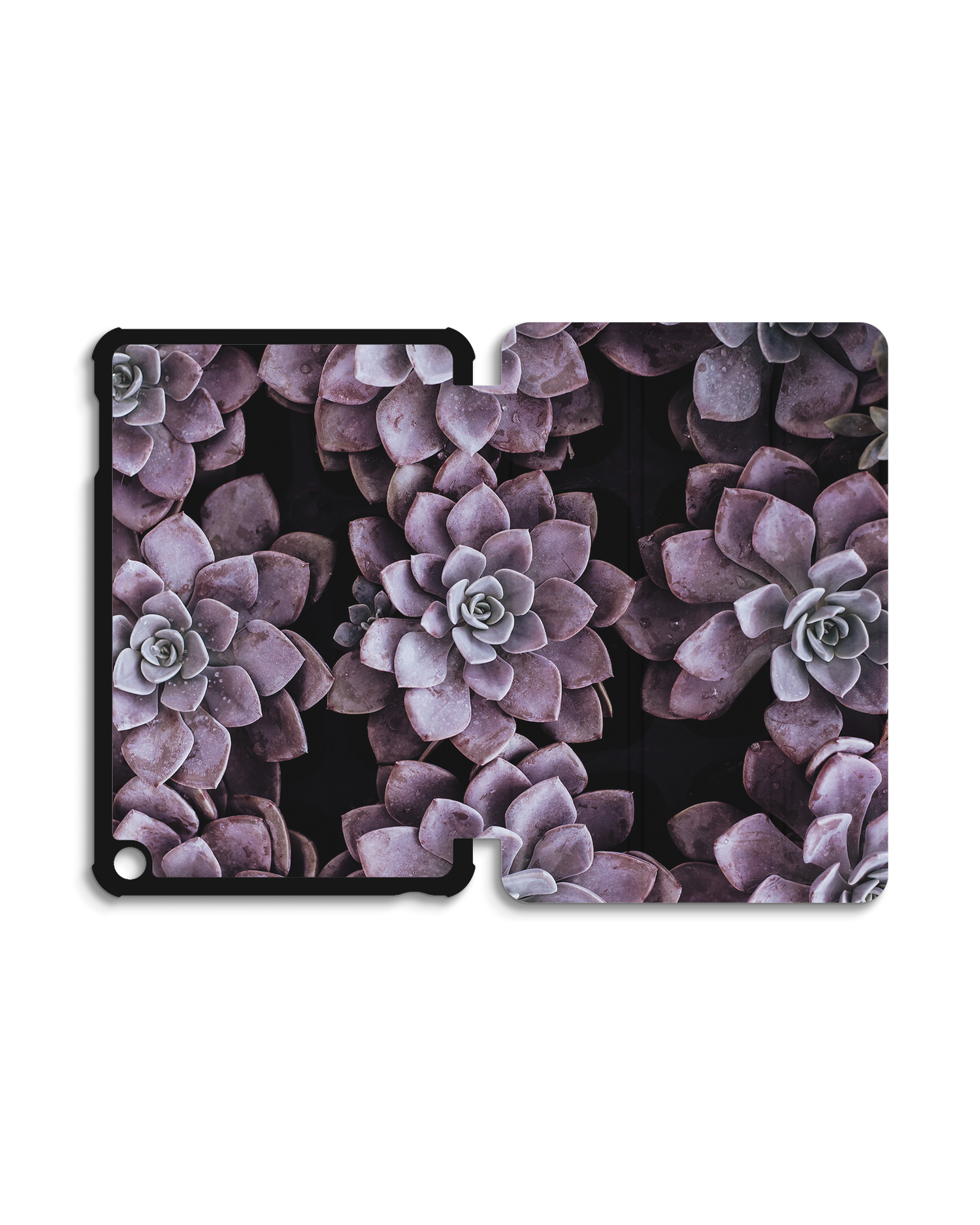 Purple Succulents Tablet Smart Case for Amazon Fire 7 (2022): Opened