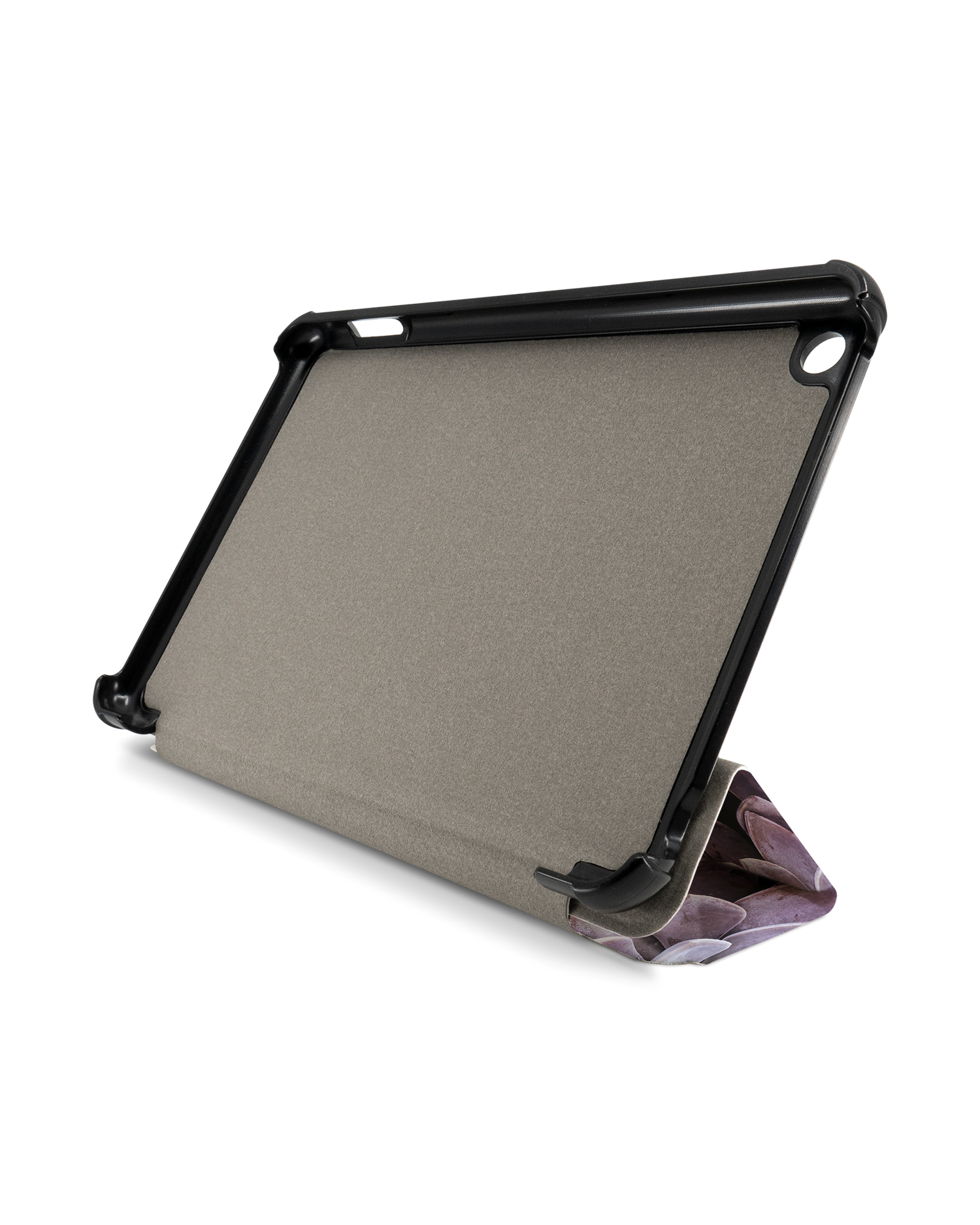 Purple Succulents Tablet Smart Case for Amazon Fire 7 (2022): Front View