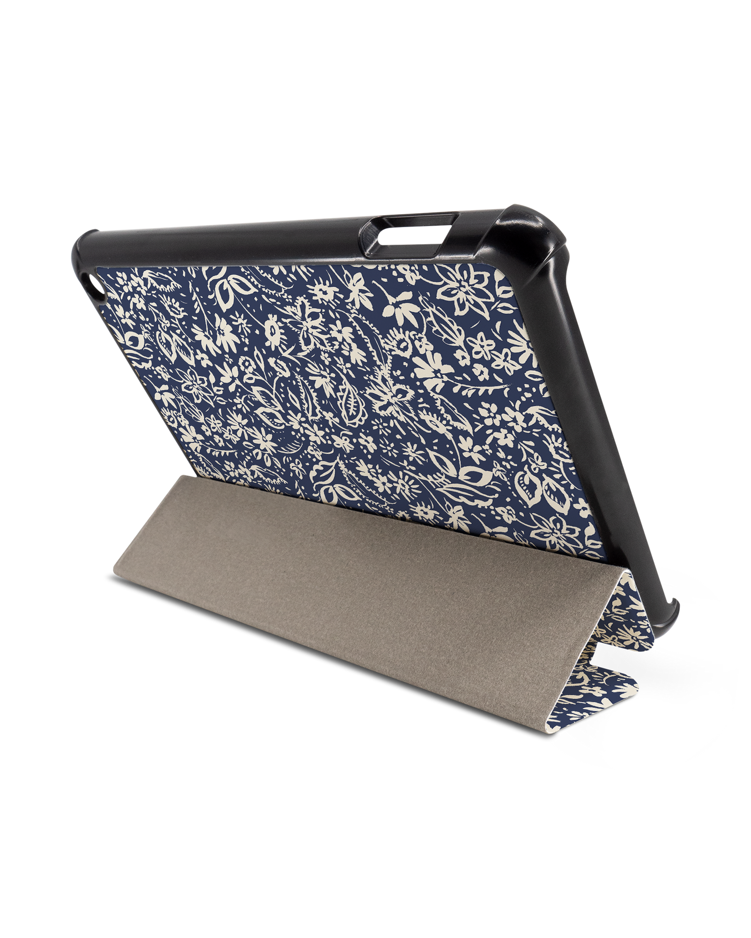 Ditsy Blue Paisley Tablet Smart Case for Amazon Fire 7 (2022): Used as Stand