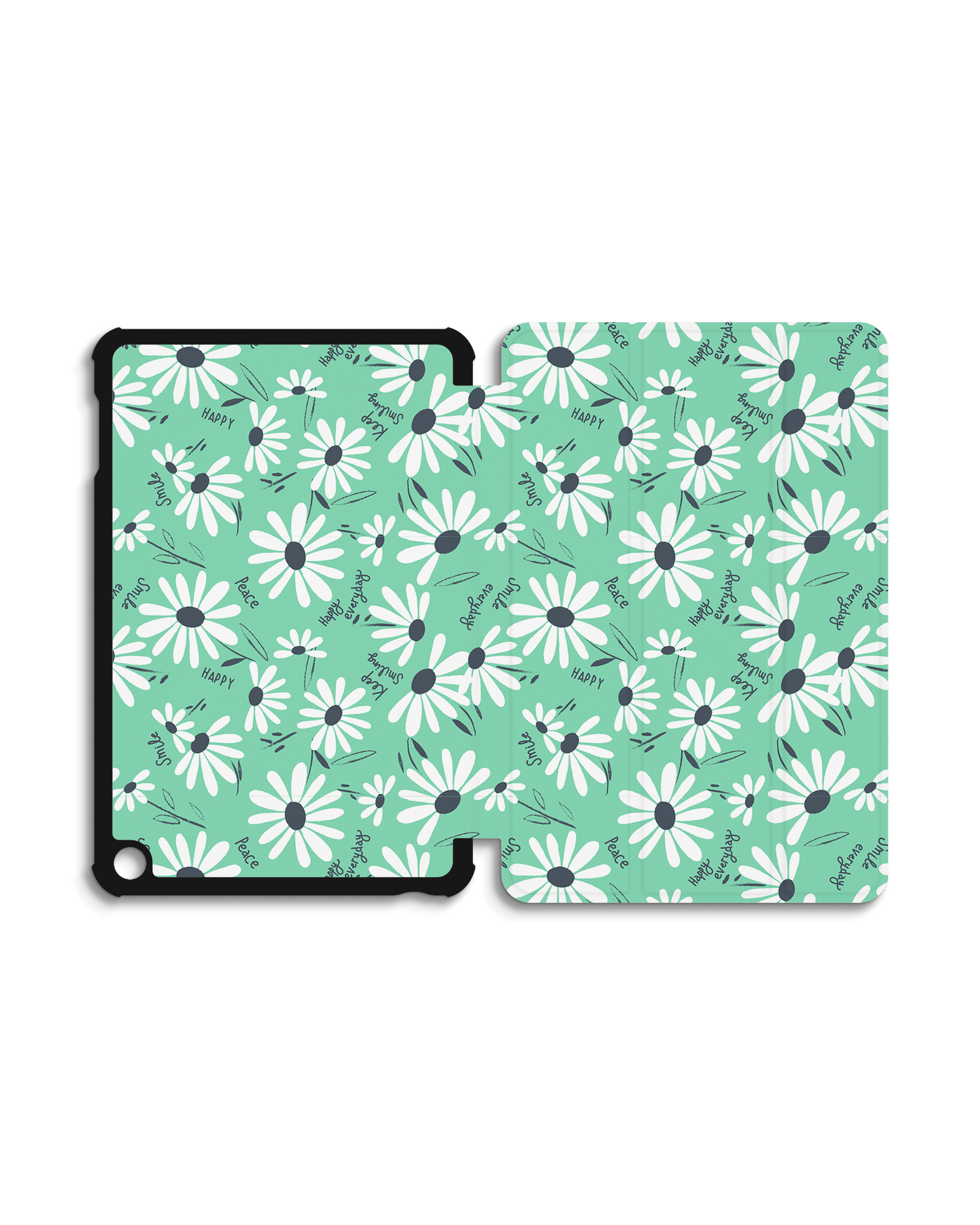Positive Daisies Tablet Smart Case for Amazon Fire 7 (2022): Opened