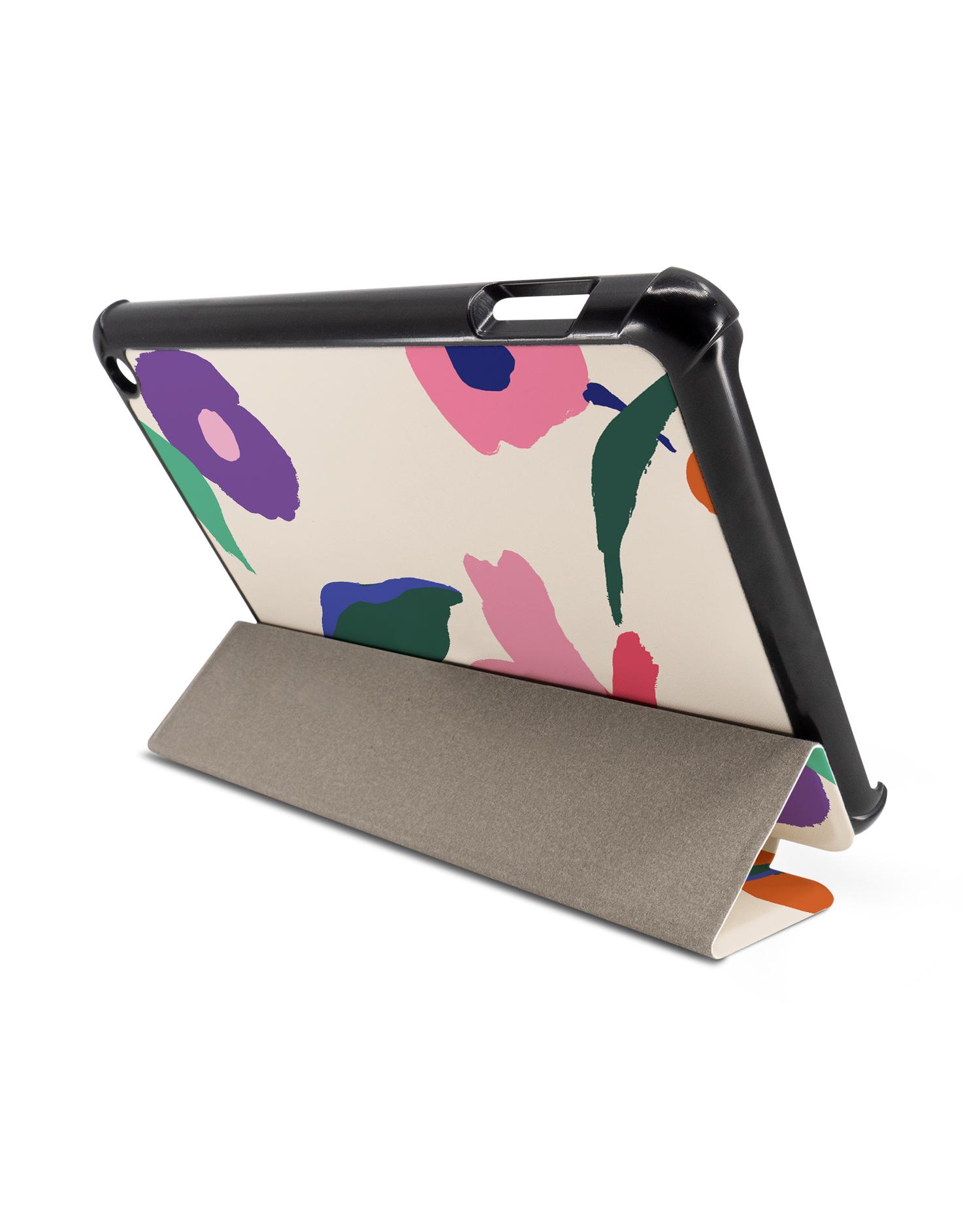 Handpainted Blooms Tablet Smart Case for Amazon Fire 7 (2022): Used as Stand