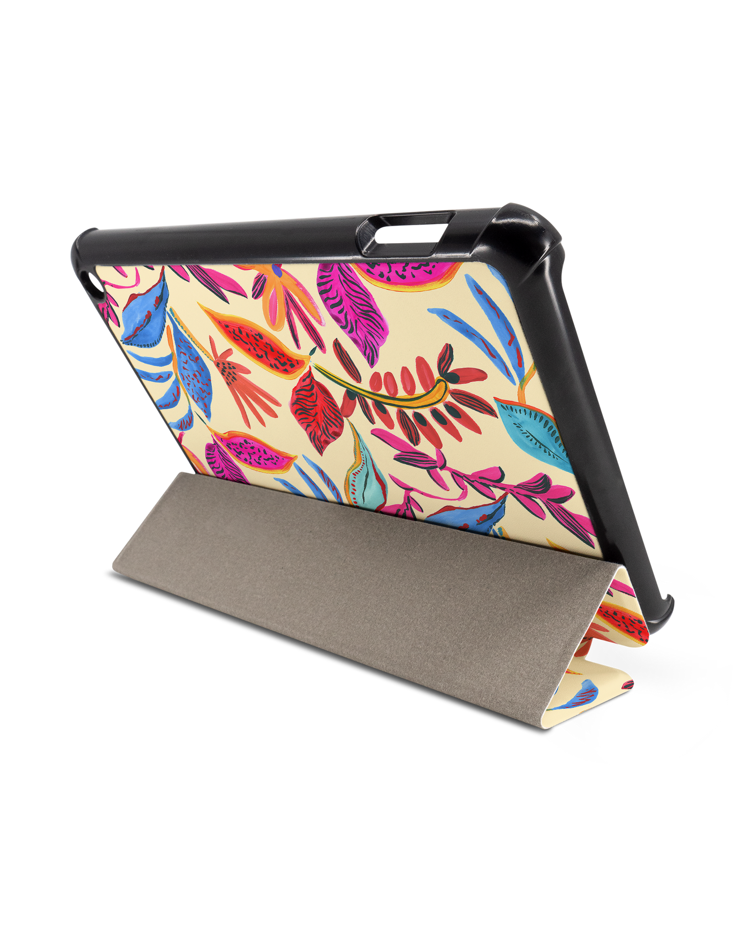 Painterly Spring Leaves Tablet Smart Case for Amazon Fire 7 (2022): Used as Stand