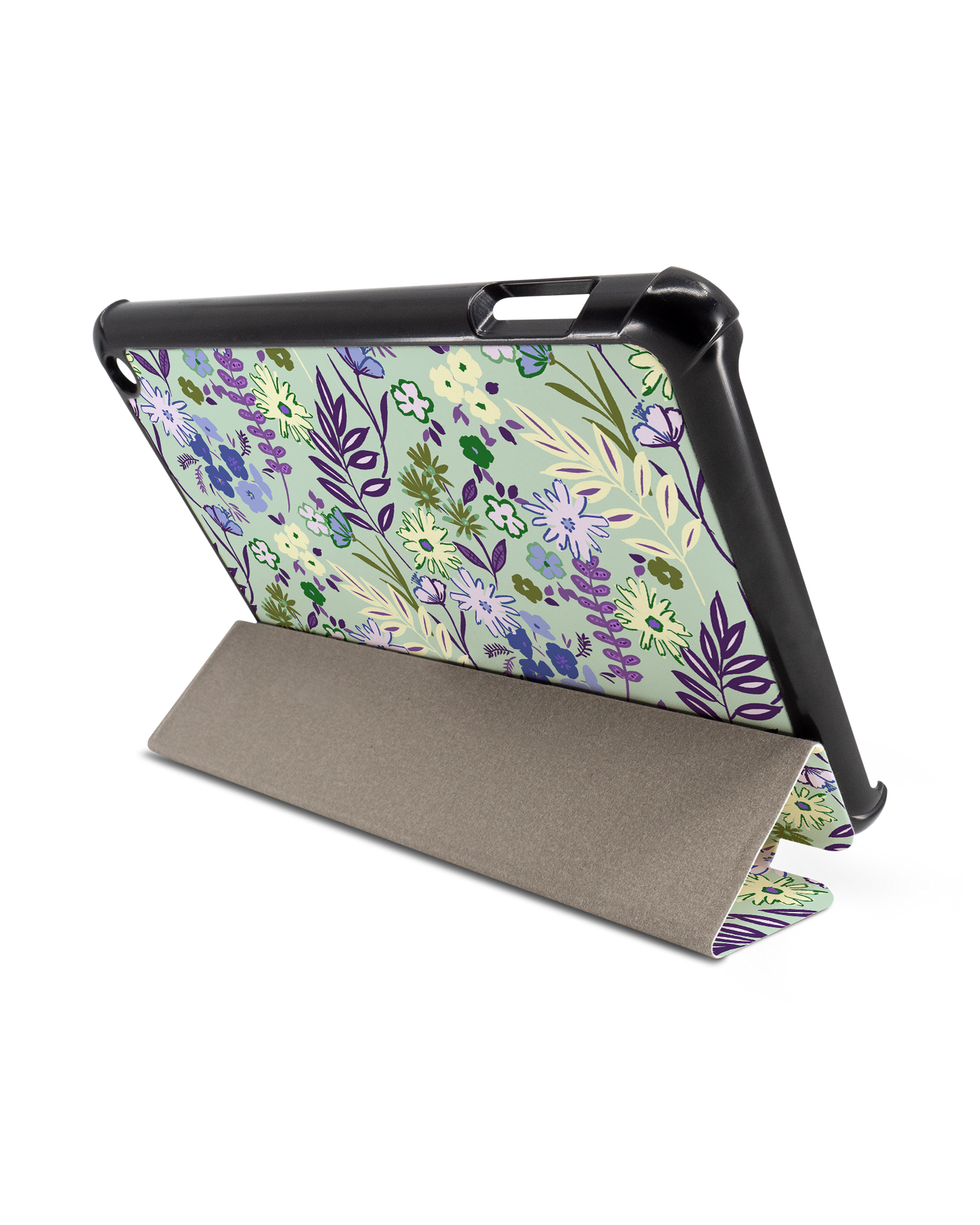 Pretty Purple Flowers Tablet Smart Case for Amazon Fire 7 (2022): Used as Stand