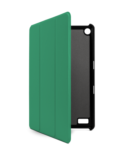 ISG Neon Green Tablet Smart Case for Amazon Fire 7: Front View