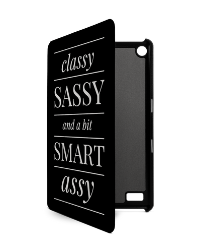 Classy Sassy Tablet Smart Case for Amazon Fire 7: Front View