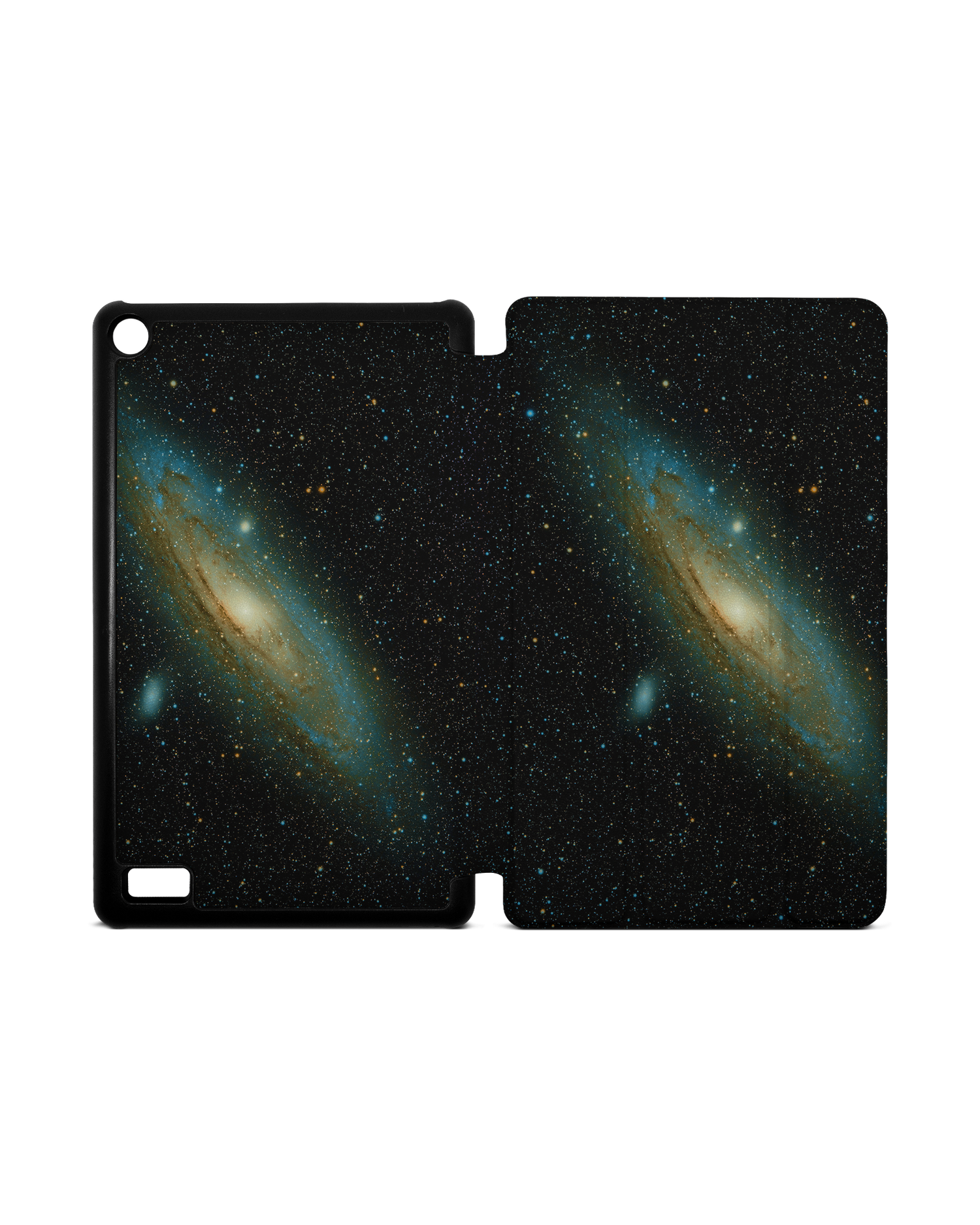 Outer Space Tablet Smart Case for Amazon Fire 7: Opened