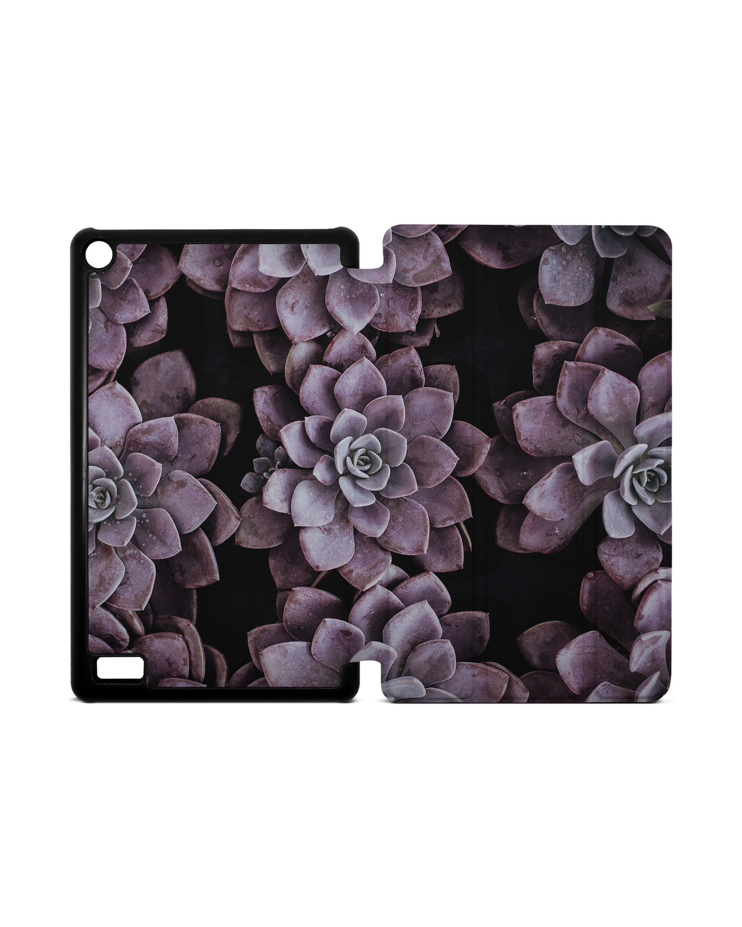 Purple Succulents Tablet Smart Case for Amazon Fire 7: Opened