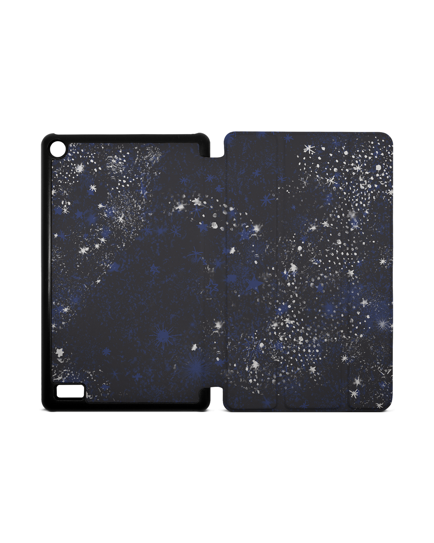 Starry Night Sky Tablet Smart Case for Amazon Fire 7: Opened
