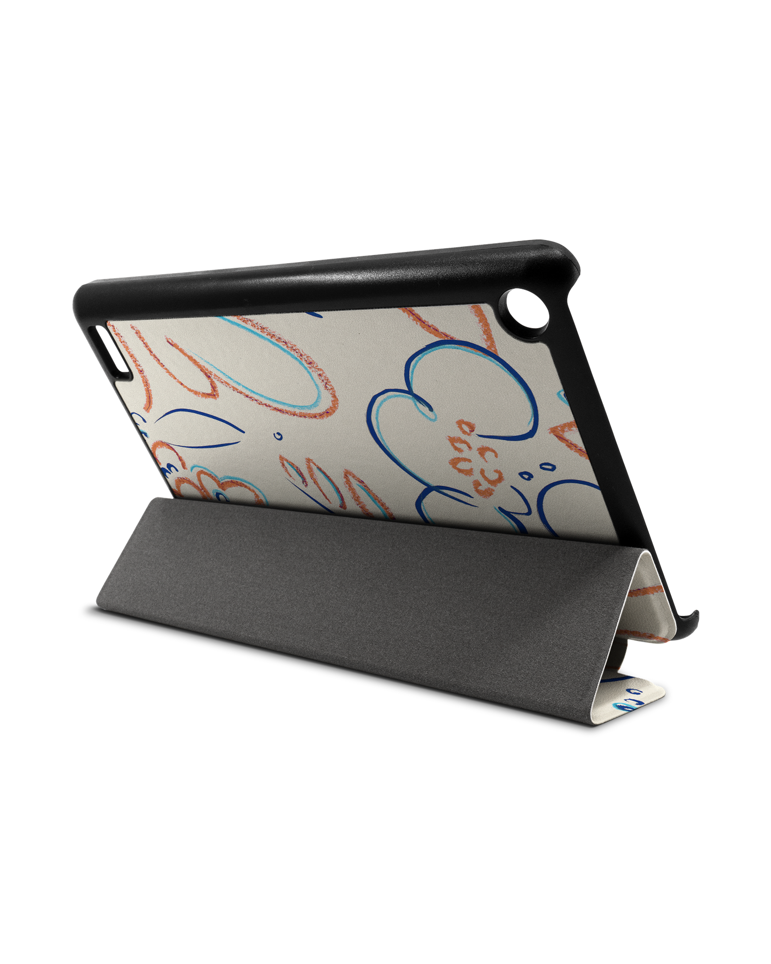 Bloom Doodles Tablet Smart Case for Amazon Fire 7: Used as Stand