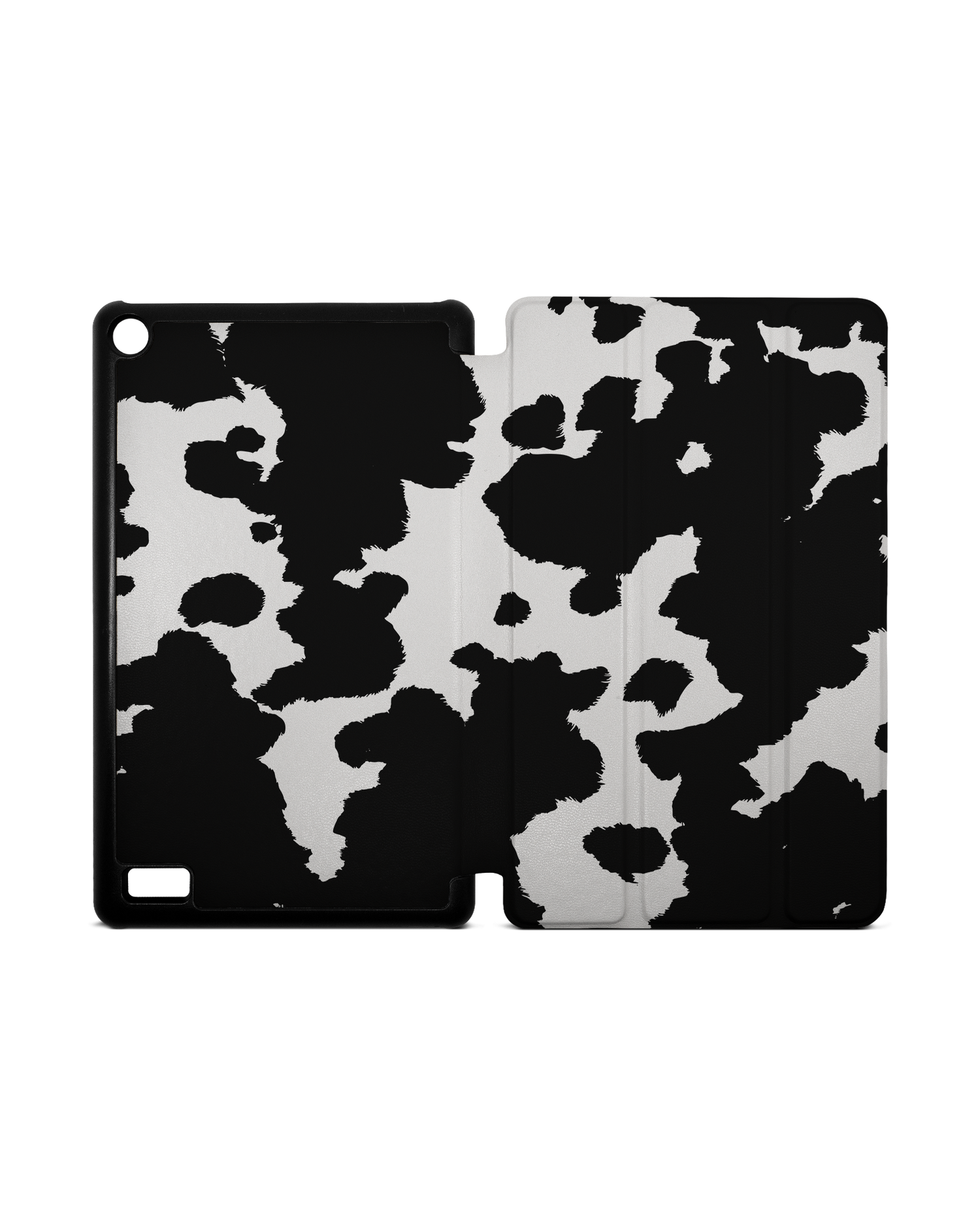Cow Print Tablet Smart Case for Amazon Fire 7: Opened