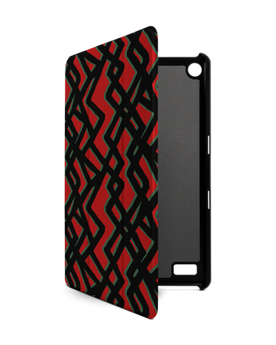 Fences Pattern Tablet Smart Case for Amazon Fire 7: Front View