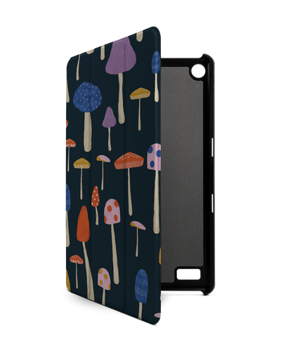 Mushroom Delights Tablet Smart Case for Amazon Fire 7: Front View