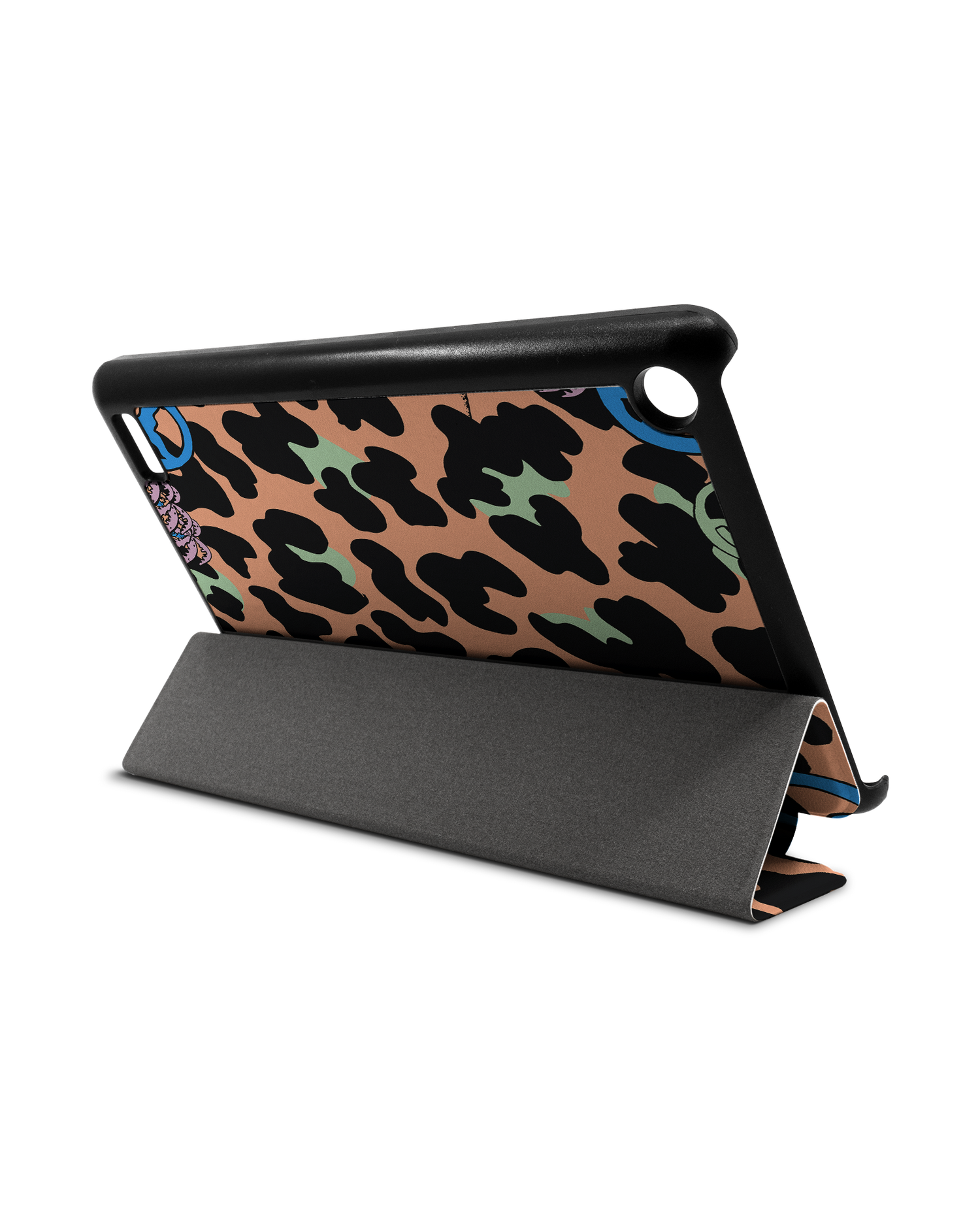 Leopard Peace Palms Tablet Smart Case for Amazon Fire 7: Used as Stand