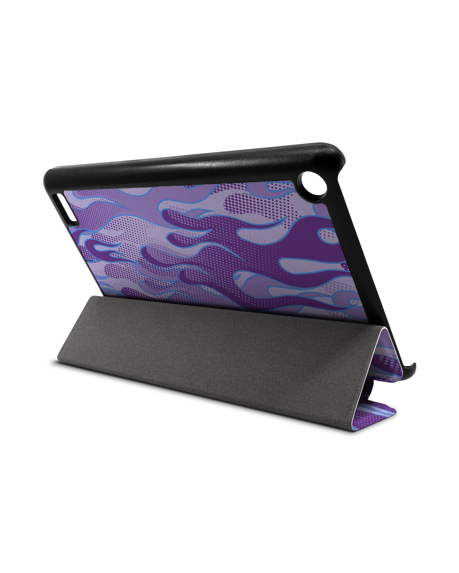 Purple Flames Tablet Smart Case for Amazon Fire 7: Used as Stand