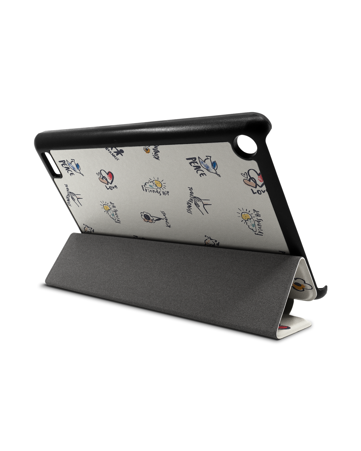 Peace And Love Tablet Smart Case for Amazon Fire 7: Used as Stand