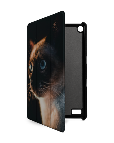 Siamese Cat Tablet Smart Case for Amazon Fire 7: Front View