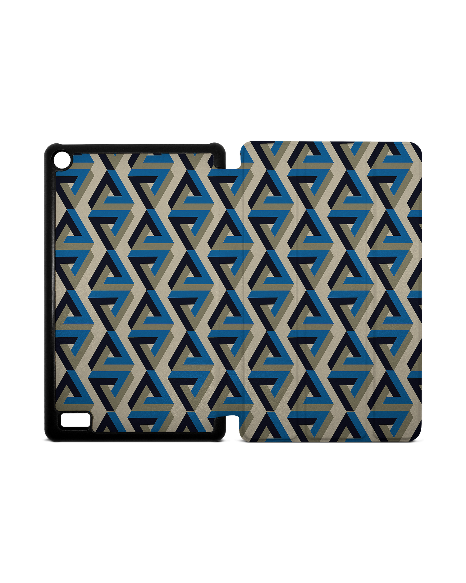 Penrose Pattern Tablet Smart Case for Amazon Fire 7: Opened