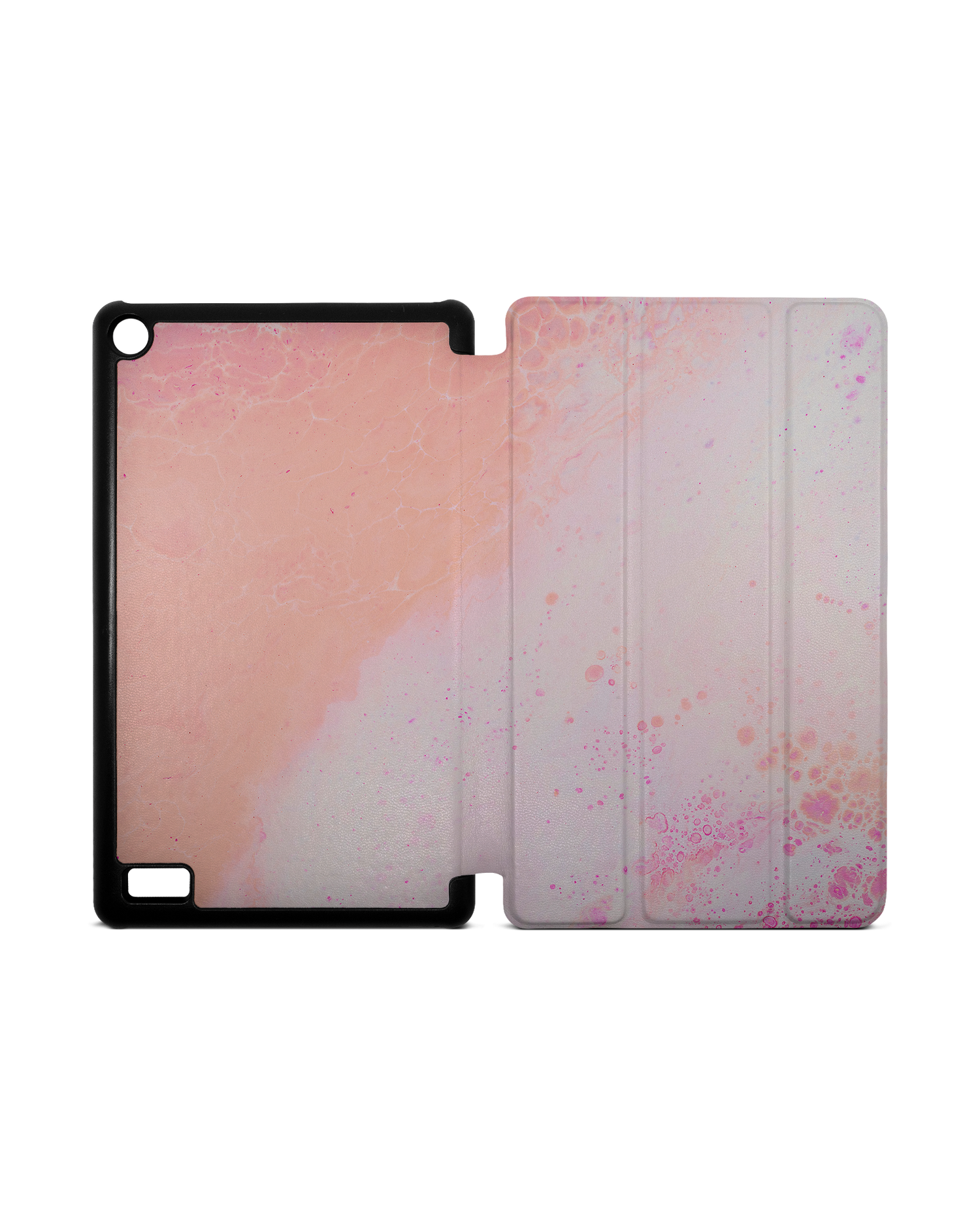 Peaches & Cream Marble Tablet Smart Case for Amazon Fire 7: Opened
