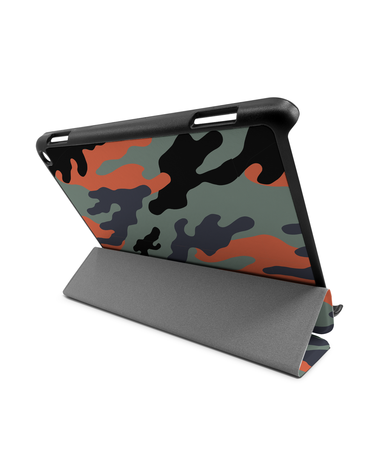 Camo Sunset Tablet Smart Case for Amazon Fire HD 8 (2022), Amazon Fire HD 8 Plus (2022), Amazon Fire HD 8 (2020), Amazon Fire HD 8 Plus (2020): Used as Stand