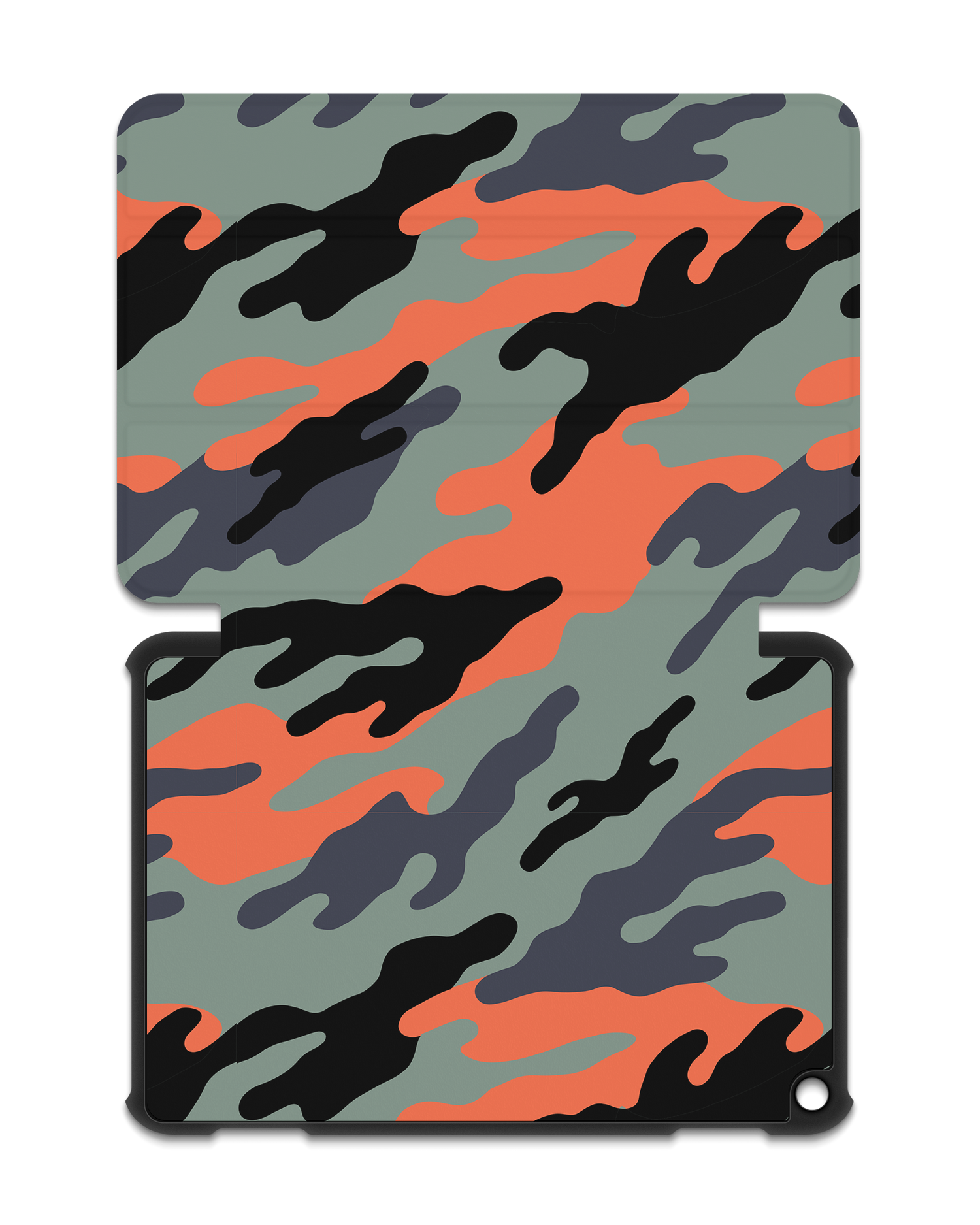 Camo Sunset Tablet Smart Case for Amazon Fire HD 8 (2022), Amazon Fire HD 8 Plus (2022), Amazon Fire HD 8 (2020), Amazon Fire HD 8 Plus (2020): Opened