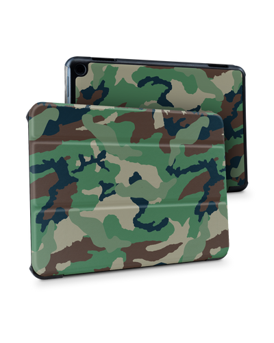 Green and Brown Camo Tablet Smart Case for Amazon Fire HD 8 (2022), Amazon Fire HD 8 Plus (2022), Amazon Fire HD 8 (2020), Amazon Fire HD 8 Plus (2020)