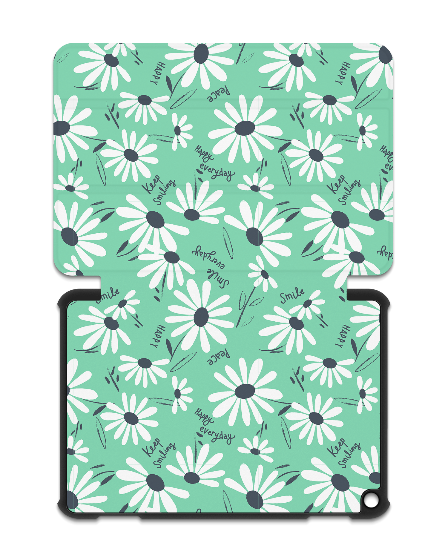 Positive Daisies Tablet Smart Case for Amazon Fire HD 8 (2022), Amazon Fire HD 8 Plus (2022), Amazon Fire HD 8 (2020), Amazon Fire HD 8 Plus (2020): Opened