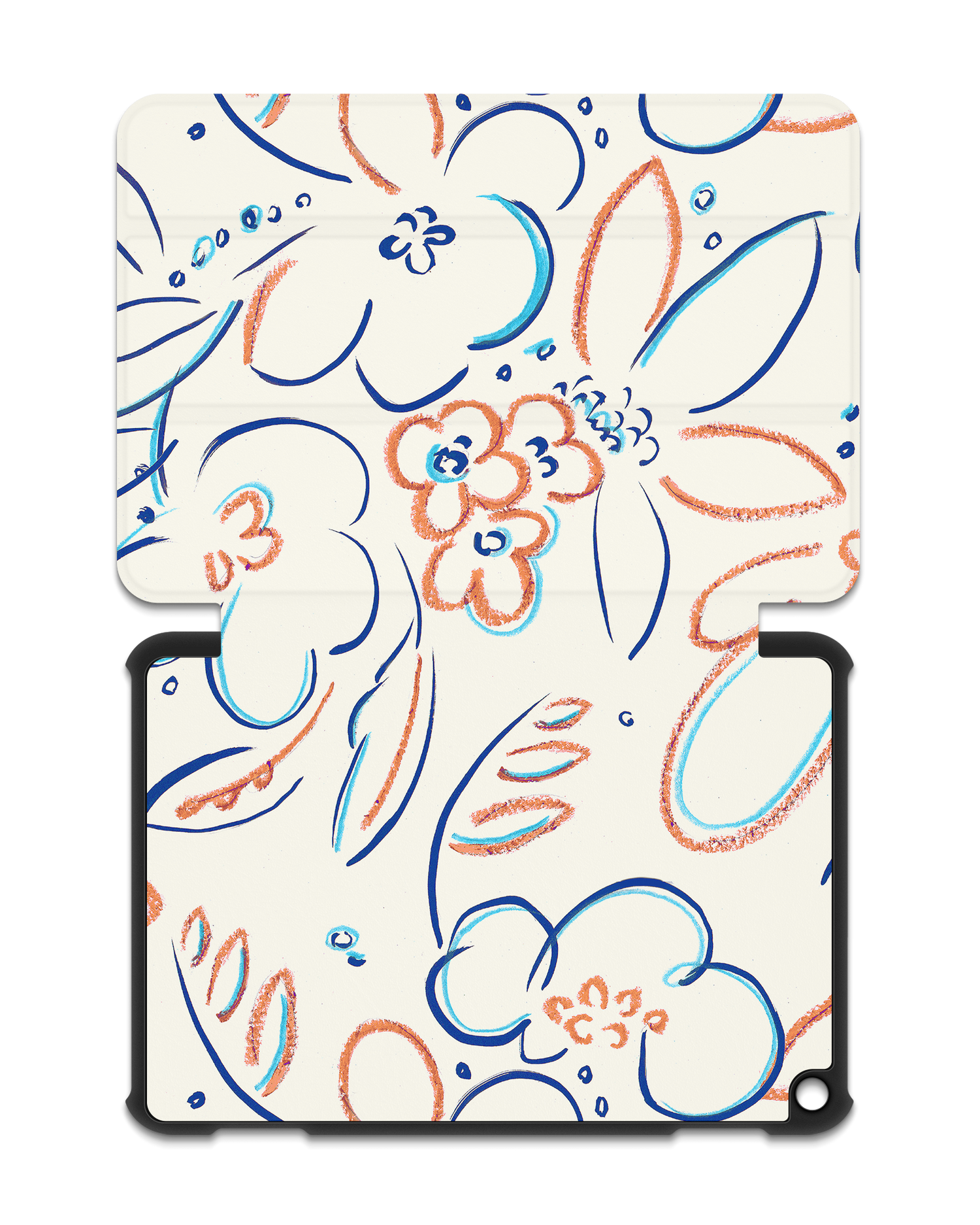 Bloom Doodles Tablet Smart Case for Amazon Fire HD 8 (2022), Amazon Fire HD 8 Plus (2022), Amazon Fire HD 8 (2020), Amazon Fire HD 8 Plus (2020): Opened