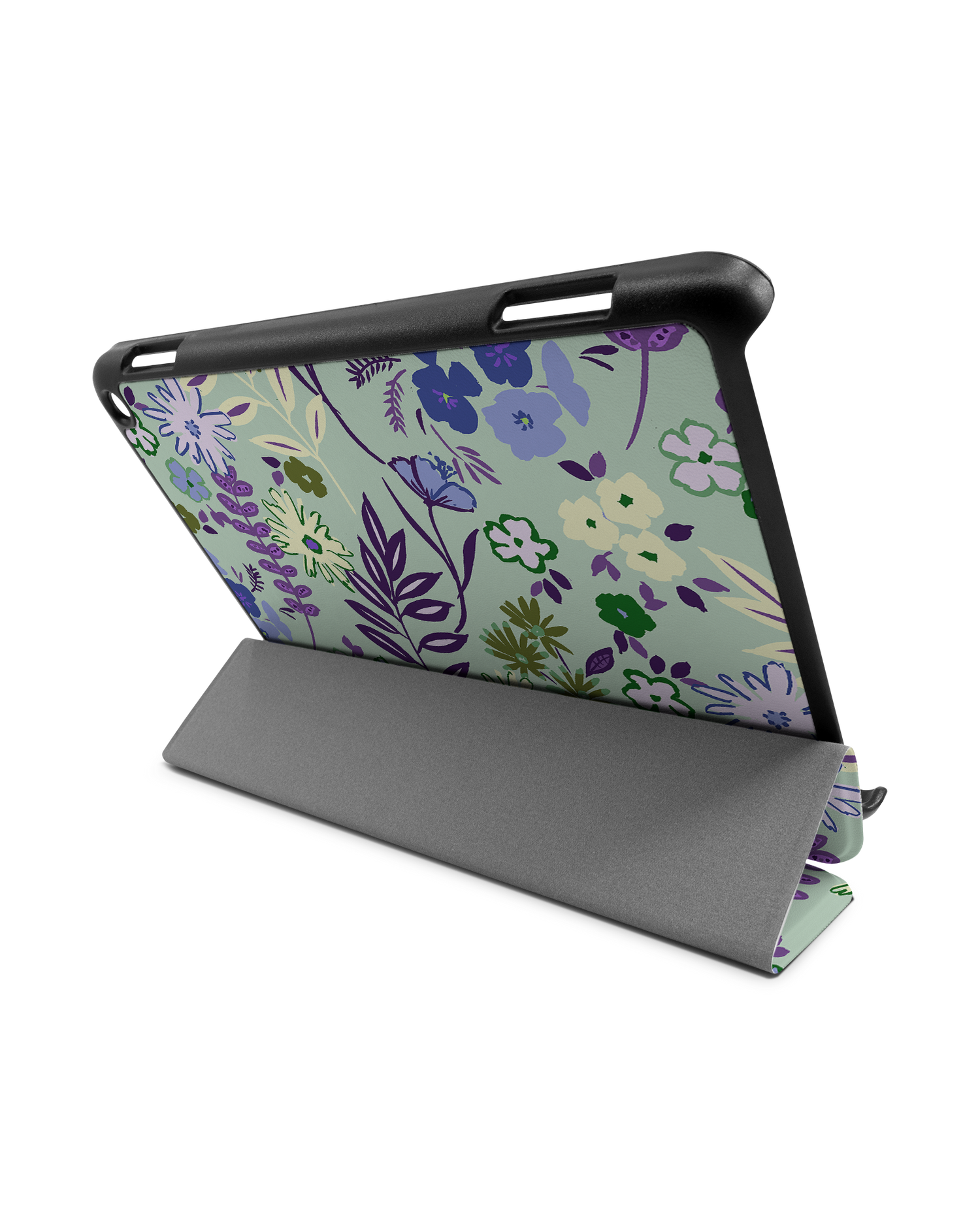 Pretty Purple Flowers Tablet Smart Case for Amazon Fire HD 8 (2022), Amazon Fire HD 8 Plus (2022), Amazon Fire HD 8 (2020), Amazon Fire HD 8 Plus (2020): Used as Stand