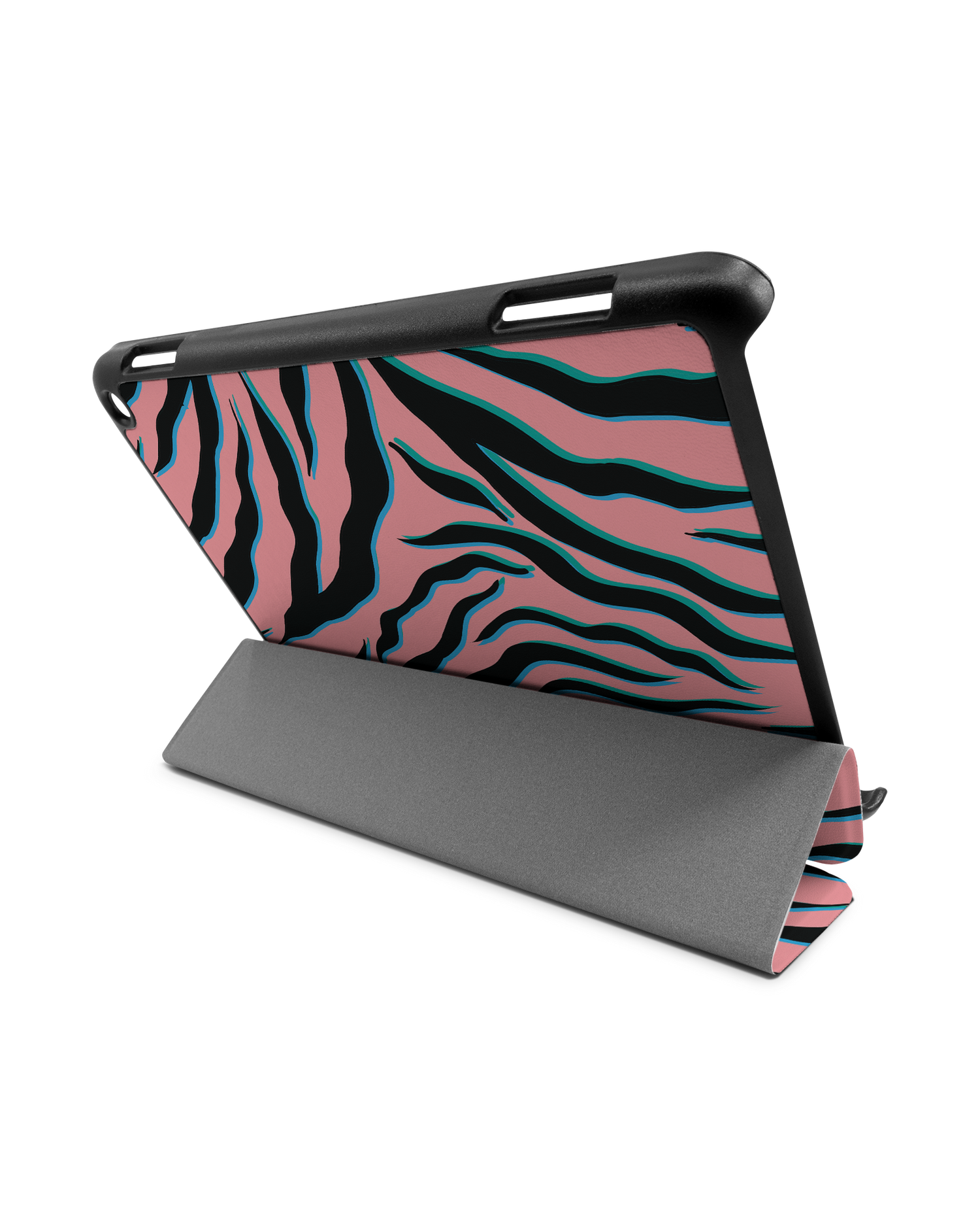 Pink Zebra Tablet Smart Case for Amazon Fire HD 8 (2022), Amazon Fire HD 8 Plus (2022), Amazon Fire HD 8 (2020), Amazon Fire HD 8 Plus (2020): Used as Stand