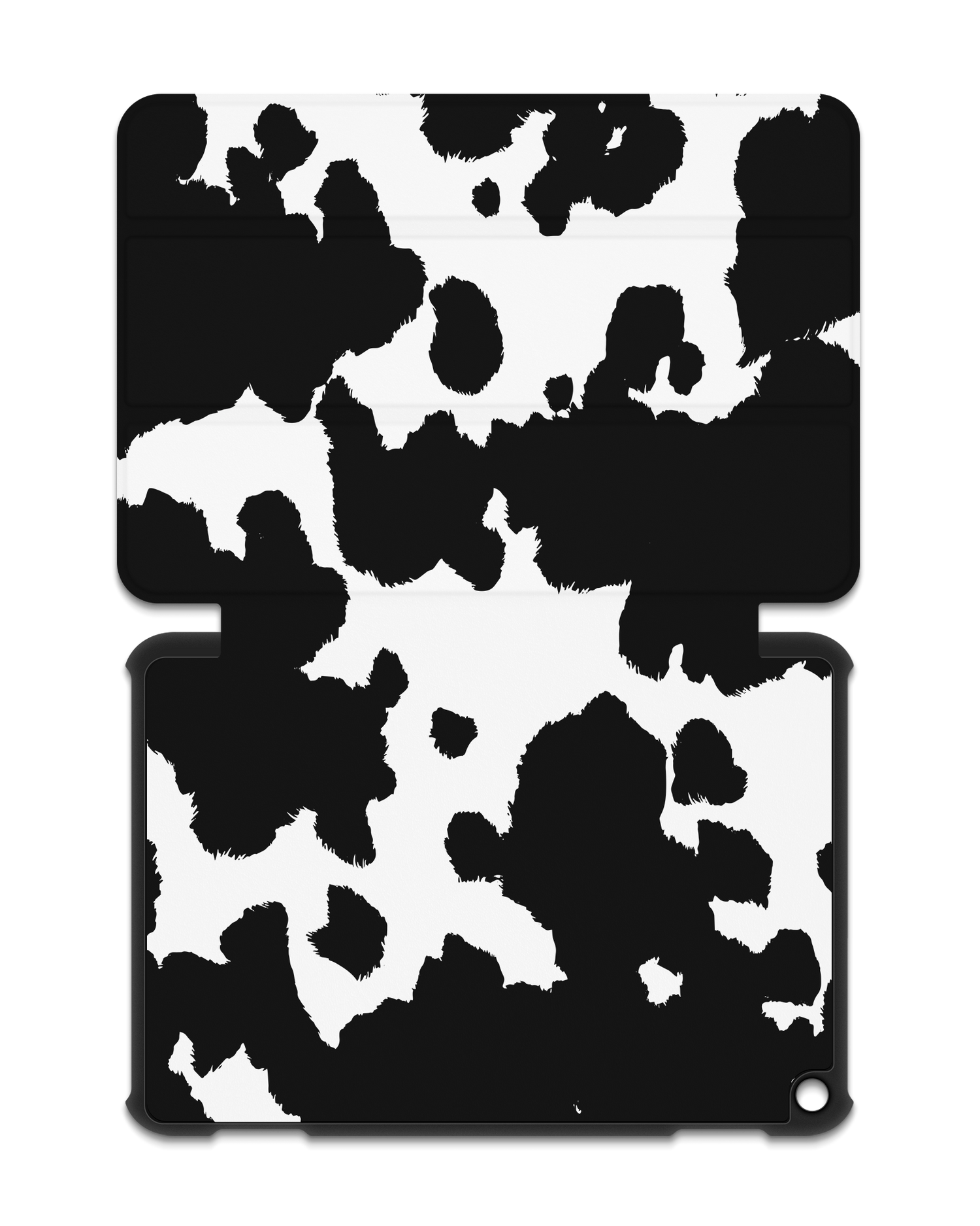 Cow Print Tablet Smart Case for Amazon Fire HD 8 (2022), Amazon Fire HD 8 Plus (2022), Amazon Fire HD 8 (2020), Amazon Fire HD 8 Plus (2020): Opened