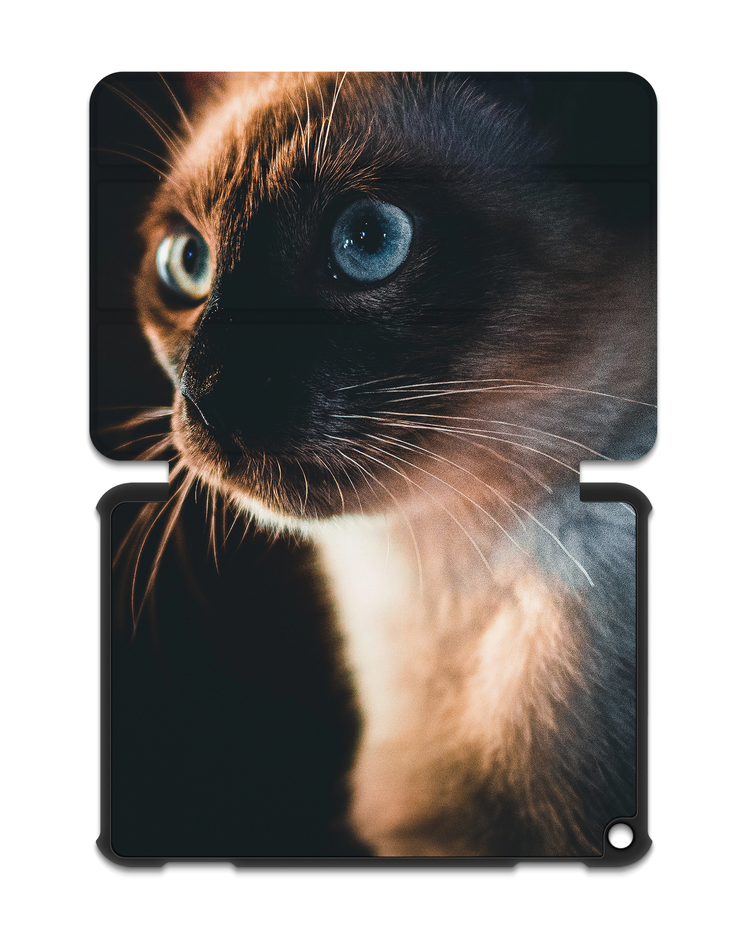 Siamese Cat Tablet Smart Case for Amazon Fire HD 8 (2022), Amazon Fire HD 8 Plus (2022), Amazon Fire HD 8 (2020), Amazon Fire HD 8 Plus (2020): Opened