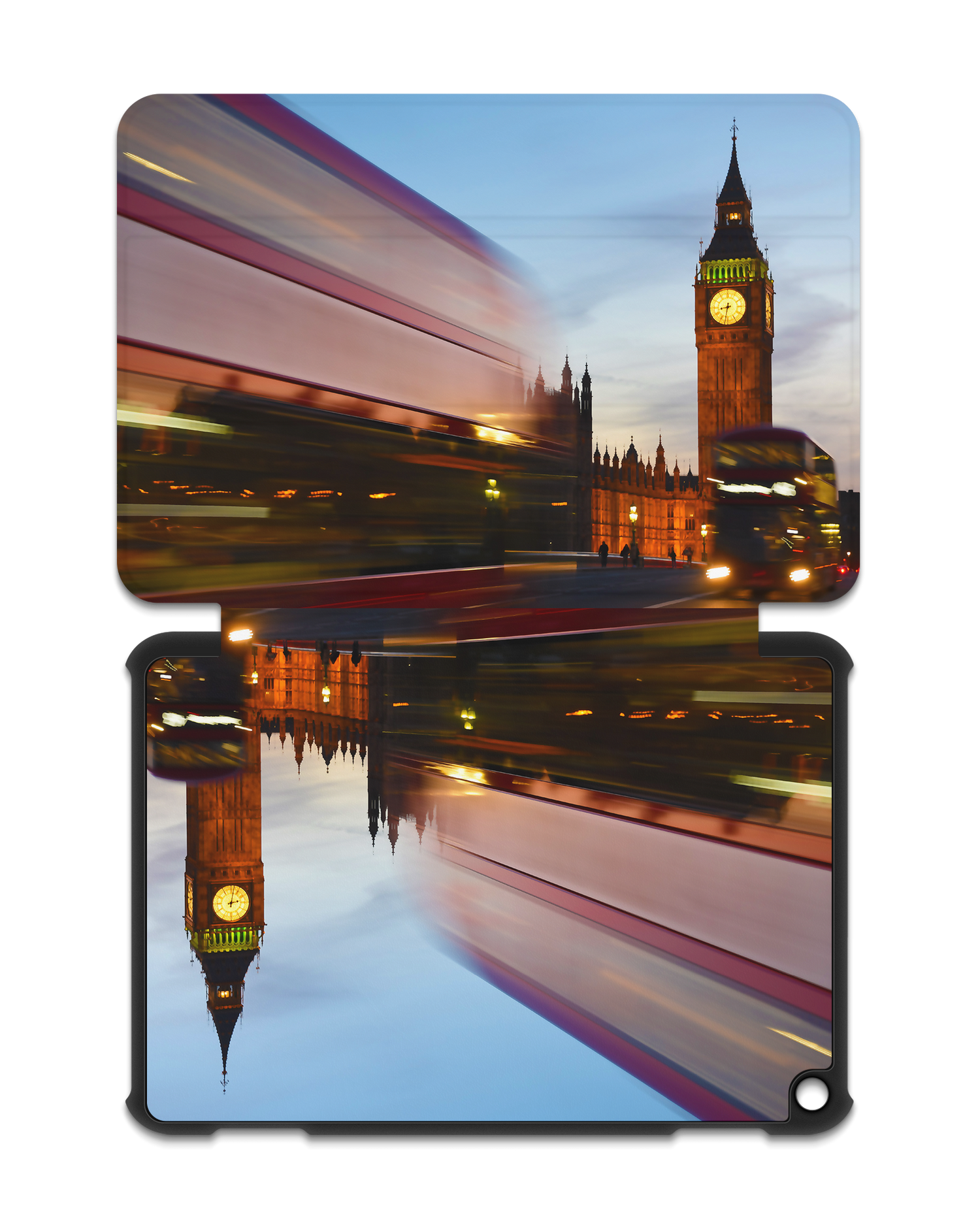 London Tablet Smart Case for Amazon Fire HD 8 (2022), Amazon Fire HD 8 Plus (2022), Amazon Fire HD 8 (2020), Amazon Fire HD 8 Plus (2020): Opened