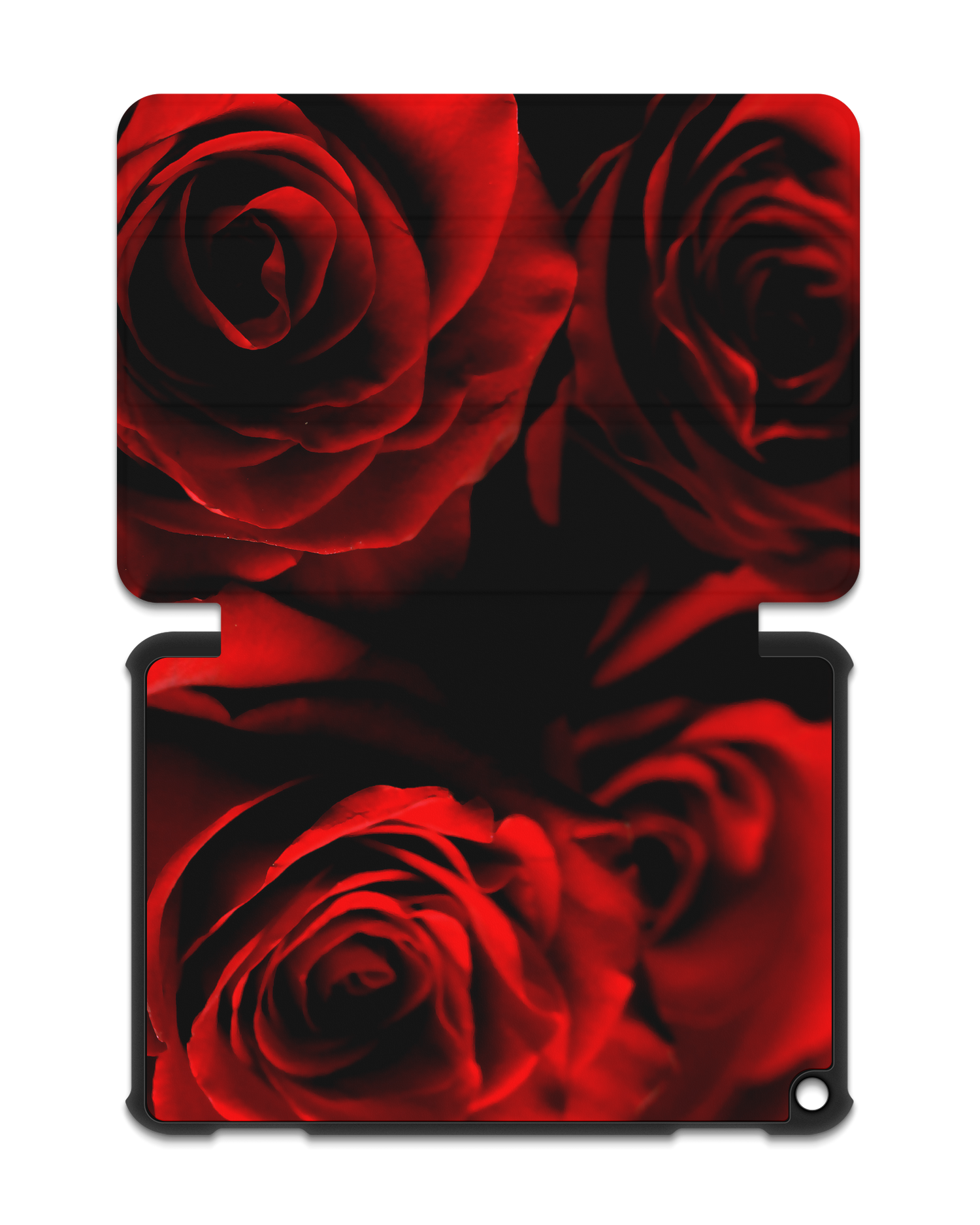 Red Roses Tablet Smart Case for Amazon Fire HD 8 (2022), Amazon Fire HD 8 Plus (2022), Amazon Fire HD 8 (2020), Amazon Fire HD 8 Plus (2020): Opened