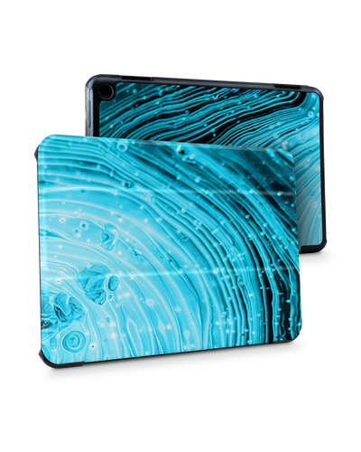 Turquoise Ripples Tablet Smart Case for Amazon Fire HD 8 (2022), Amazon Fire HD 8 Plus (2022), Amazon Fire HD 8 (2020), Amazon Fire HD 8 Plus (2020)