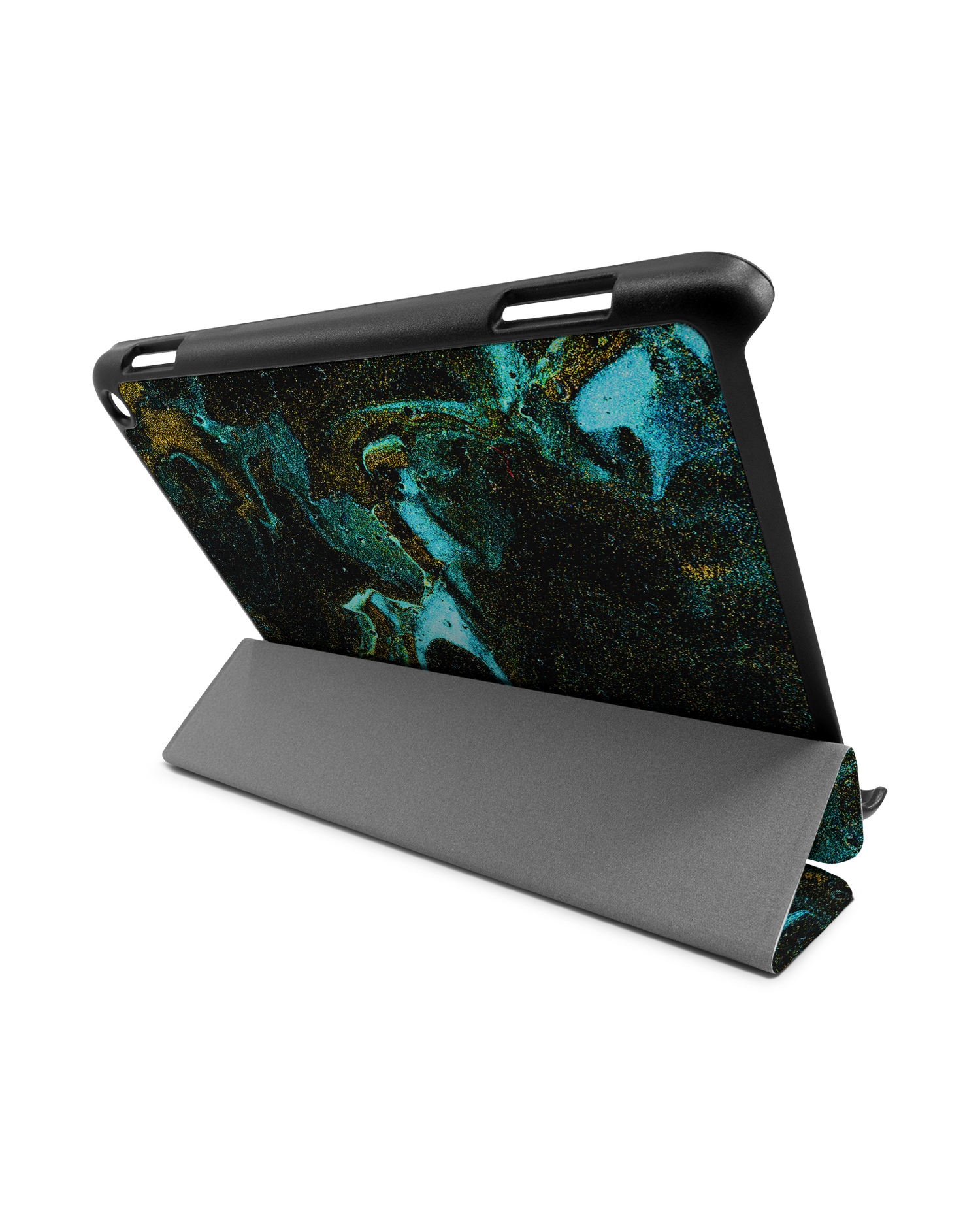 Mint Gold Marble Sparkle Tablet Smart Case for Amazon Fire HD 8 (2022), Amazon Fire HD 8 Plus (2022), Amazon Fire HD 8 (2020), Amazon Fire HD 8 Plus (2020): Used as Stand