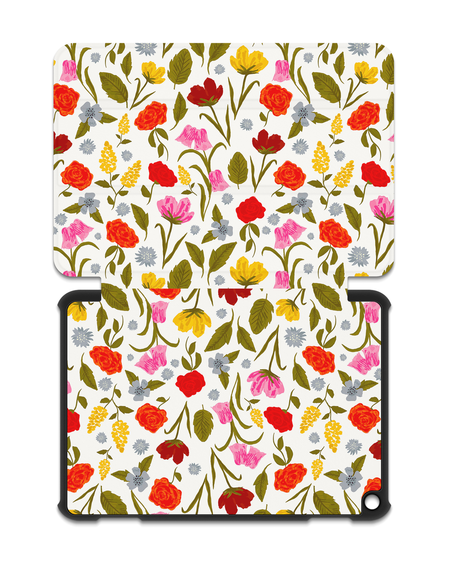 Botanical Beauties Tablet Smart Case for Amazon Fire HD 8 (2022), Amazon Fire HD 8 Plus (2022), Amazon Fire HD 8 (2020), Amazon Fire HD 8 Plus (2020): Opened